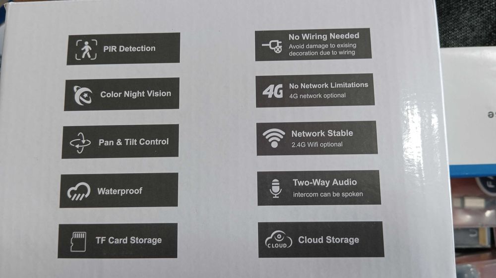 Соларна ловна въртяща камера 4G 9MP работи с СИМ SIM карта мобилни дан