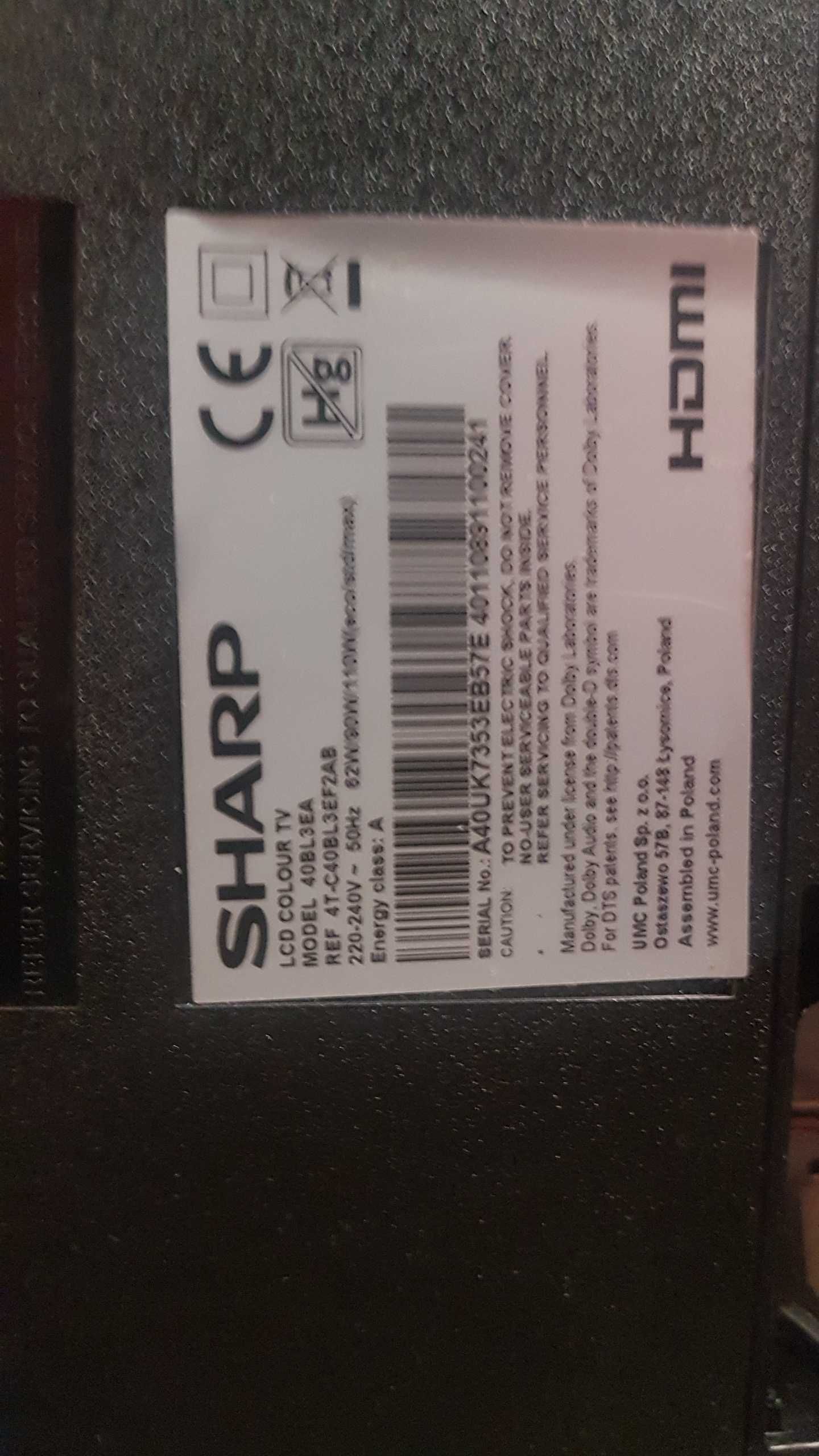 Телевизор Sharp 40" за части