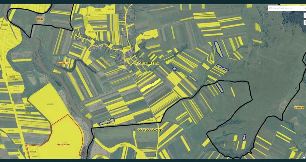 Vand teren arabil si faneata 3,69 ha