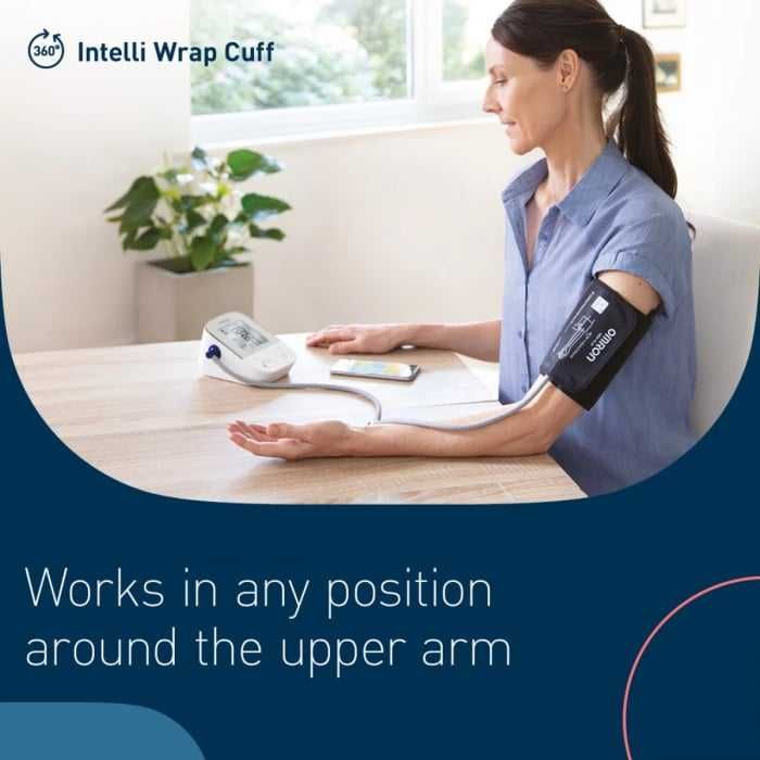 Tensiometru de brat Omron X4 Smart cu Bluetooth,manșetă Intelli wrap