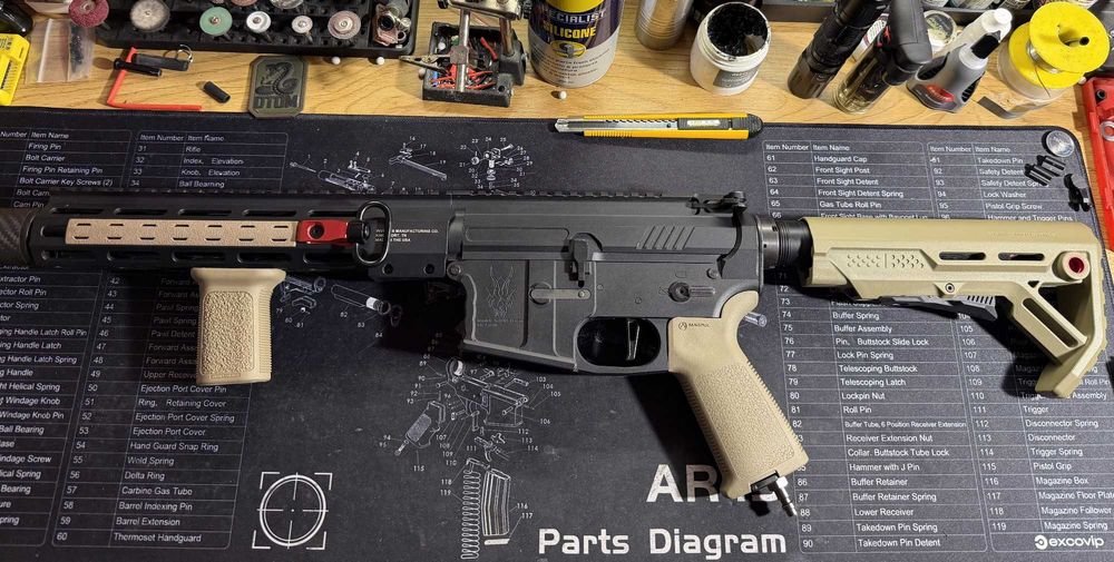 Еърсофт Реплика М4 HPA Wolverine MTW Inferno Spartan