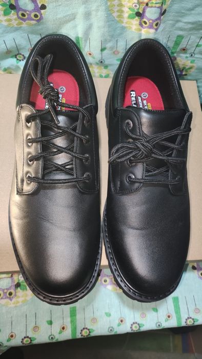 Здрави и удобни мъжки половинки от естествена кожа Skechers №46