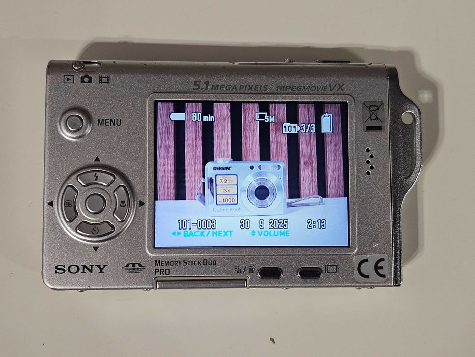 Aparat foto digital compact Sony DSC T7 5.1MP 3xZoom