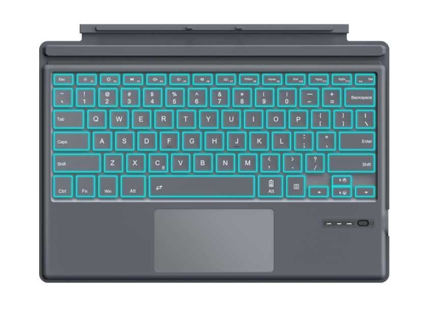 Tastatura Bluetooth MoKo, LED, pt. Surface Pro 3-7+, gri