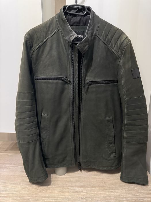 Vand geaca de piele naturala Hugo Boss