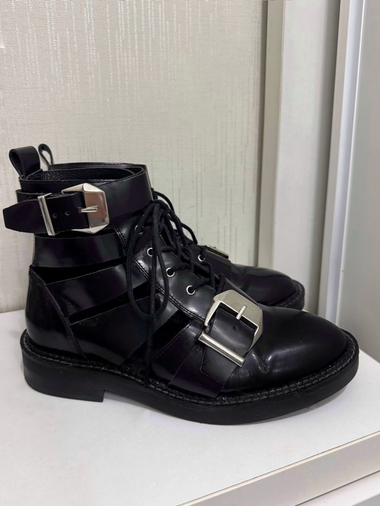 Кожаные полусапоги Asos