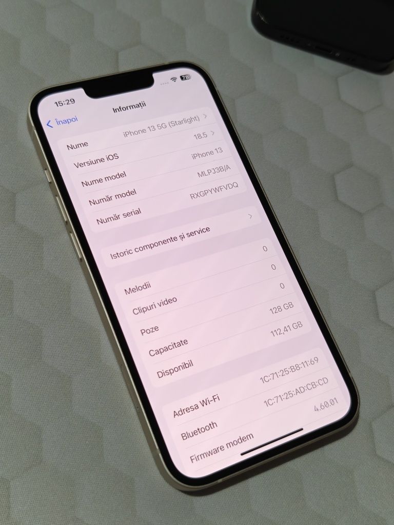 iPhone 13 5G (Starlight) Deosebit cu 100% Baterie Ofertă Preț