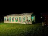 Cort eveniment pentru evenimente în aer liber 6x12x2,5m aluminiu
