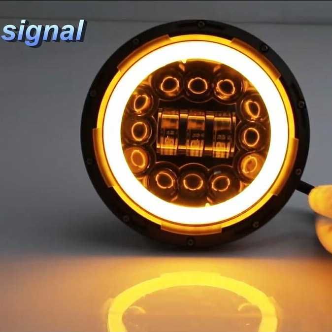 Faruri LED JEEP Wrangler JT JK Rubicon Sahara Angel Eyes 162W “WARP”