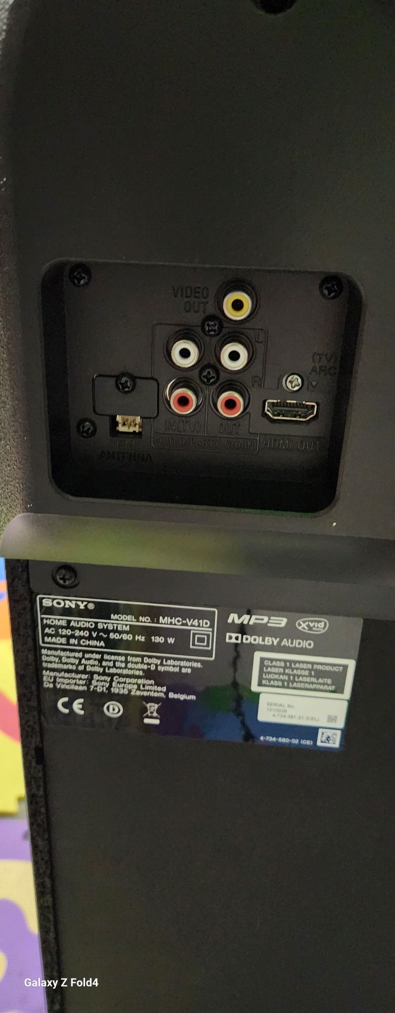 Boxă Sony MHC-V41D cu telecomandă