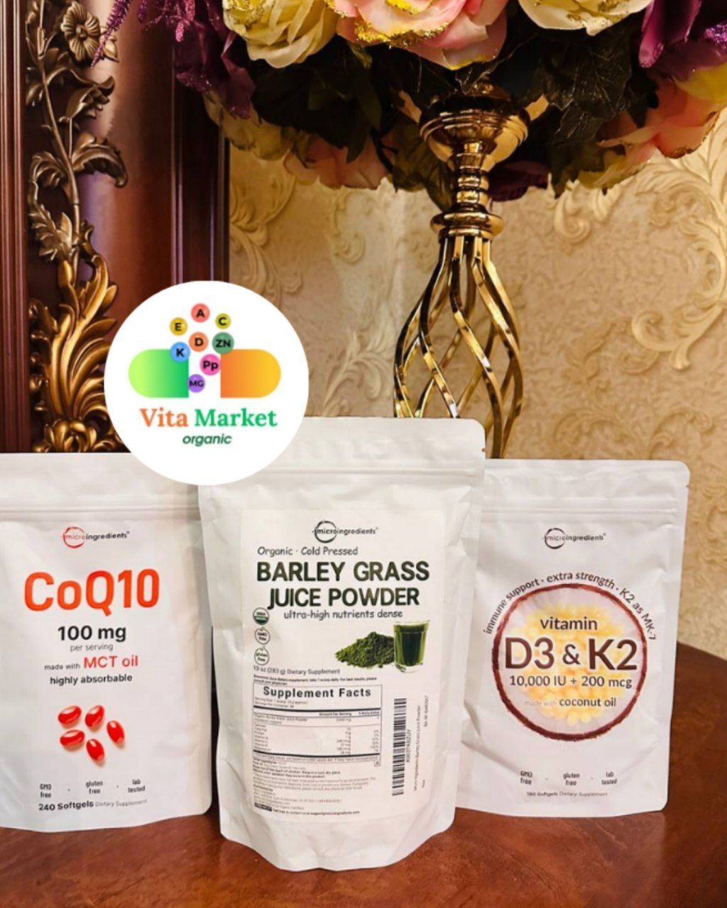 Vitamin d3+k2,10.000IU,300/180 tali,micro ingredients