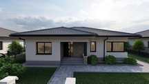 Casa pe un singur nivel,120 mp,teren 520 mp,perfect drept în Corunca