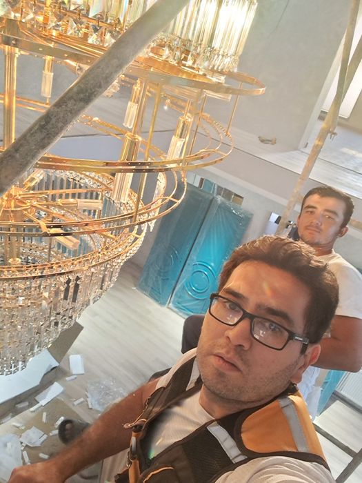 Elektrik va lyustra o'rnatish