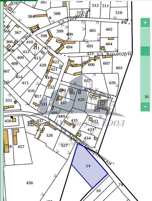 Парцел в Шумен, област-с.Илия-Блъсково площ 5846 цена 85000