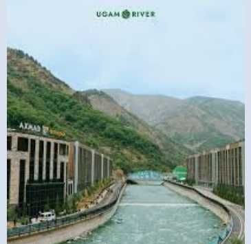 Ugam Riverda апартамент сотилади.  Биринчи линия сувга қараган. 5-этаж