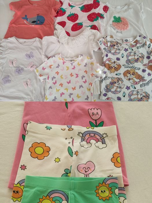 Лот летни дрешки за момиче 116р.