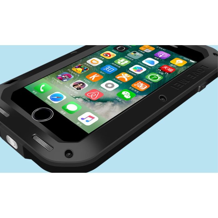 Husa Antisoc Aluminiu 360 iPhone SE 2022 15 Pro Max 12 mini 13 14+ 16e