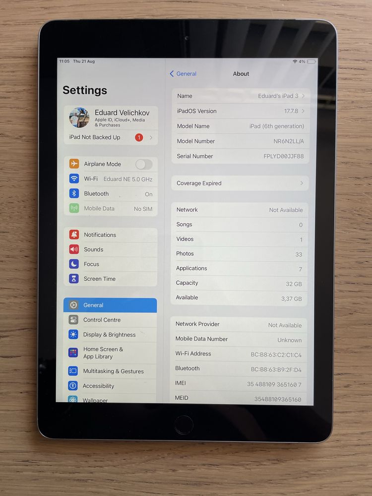 iPad 6th generation