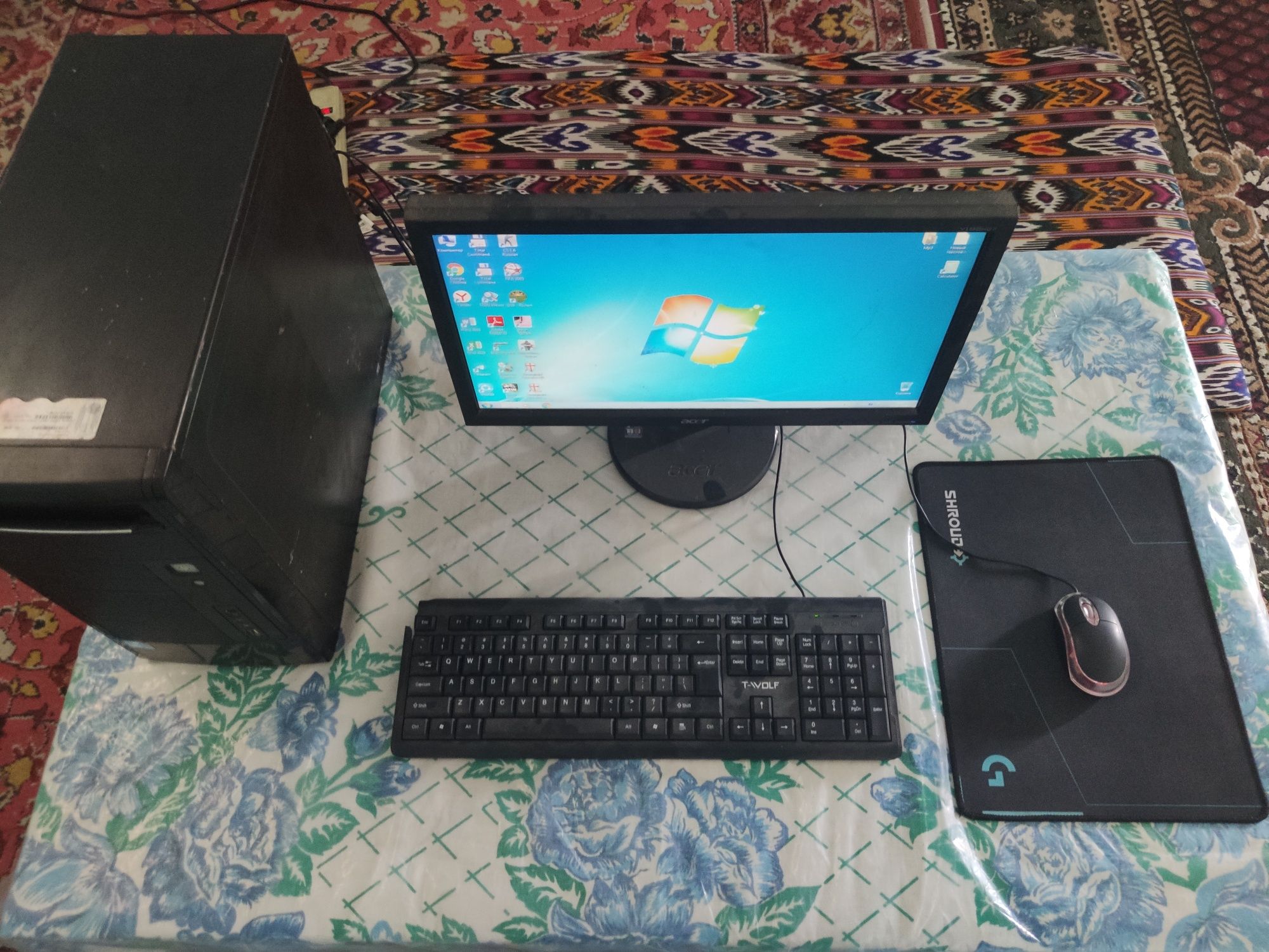 Kompyuter PC, H61 plata, DDR 3, Intel Pentium, 4 GB+250 GB Xotira