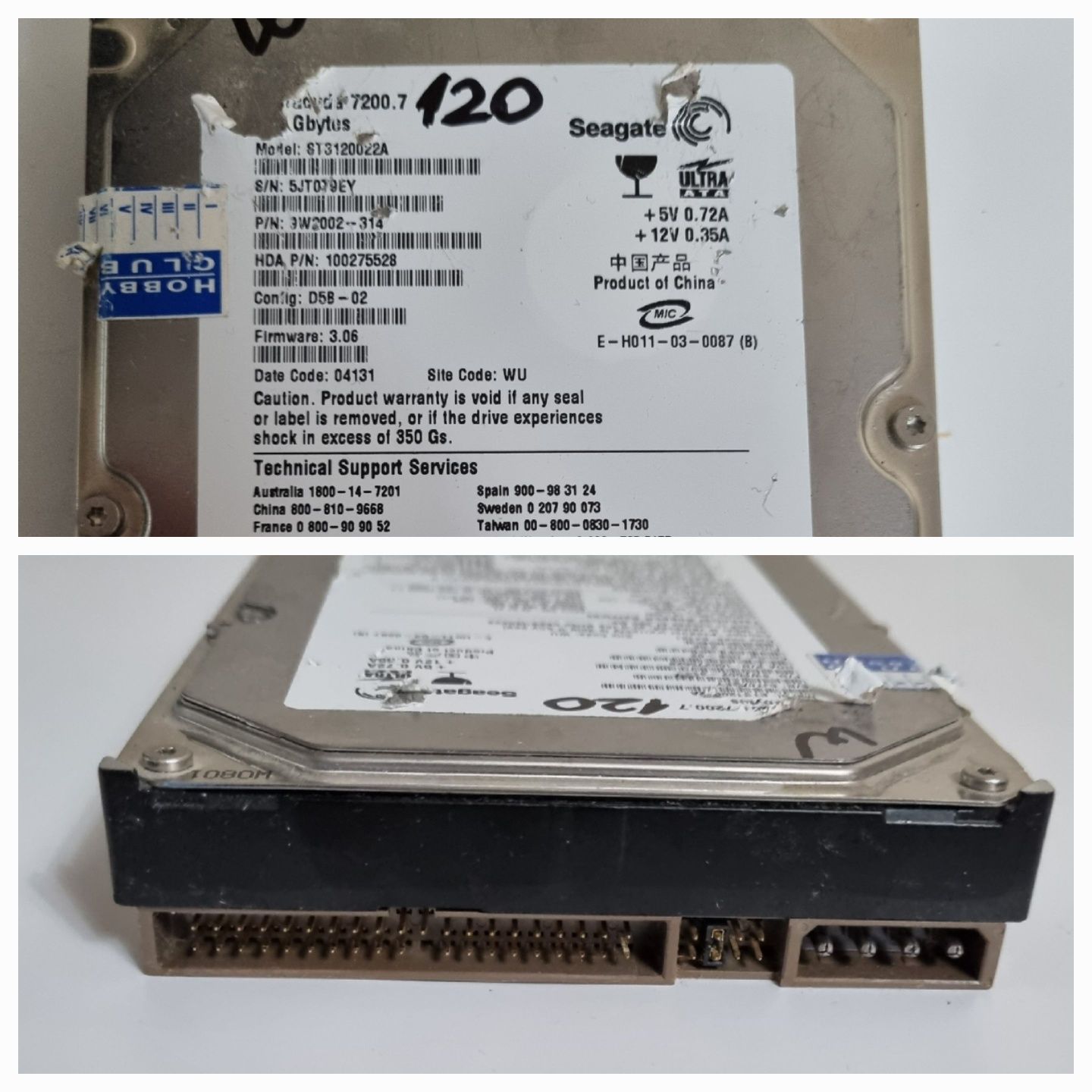 Жесткие диски (HDD), 40-500Gb