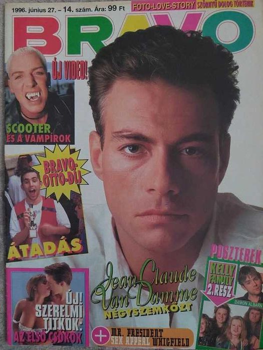 Revista Bravo cu Jean Claude Van Damme pe coperta