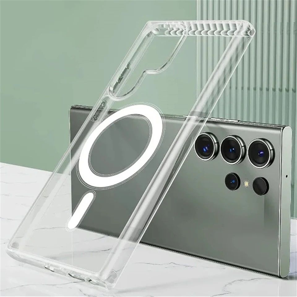Силиконов калъф Magsafe за Samsung S22/S23/S24/S25 Plus и Ultra