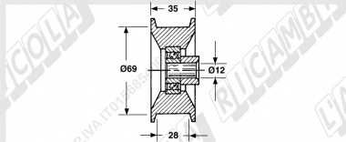 Cutit piston balotiera  Gallignani