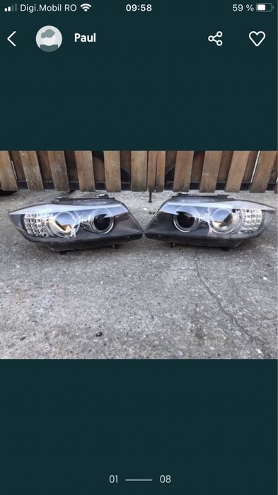 Vand far faruri xenon bmw e90/91 lci facelift