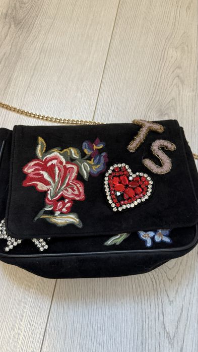 Велурена чанта Twinset