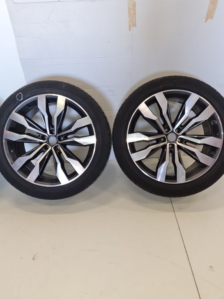 Set 4 jante aliaj + cauciucuri vara 285/40R21  V Touareg R_line