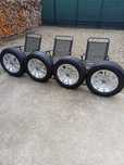 Jante Audi 5x112 cu cauciucuri de iarna 225 55 16 aproape noi 1000 lei
