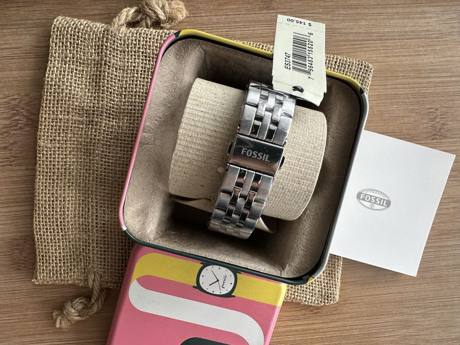 Ceas Fossil Boyfriend nou Es3747 pachet complet