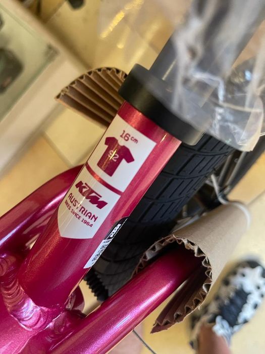 Bicicleta fara pedale KTM 14/12" Wild Buddy 12 rosu/alb -A-