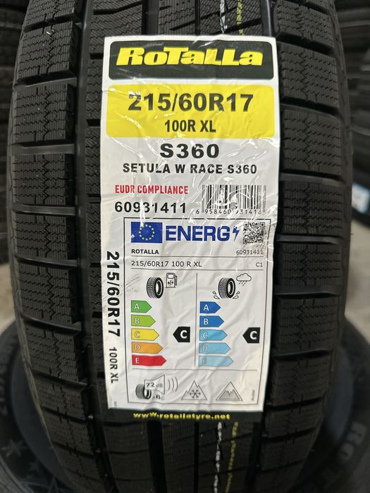 Нови Зимни Гуми ROTALLA SETULA S360 215/60R17 100R XL НОВ DOT 2156017