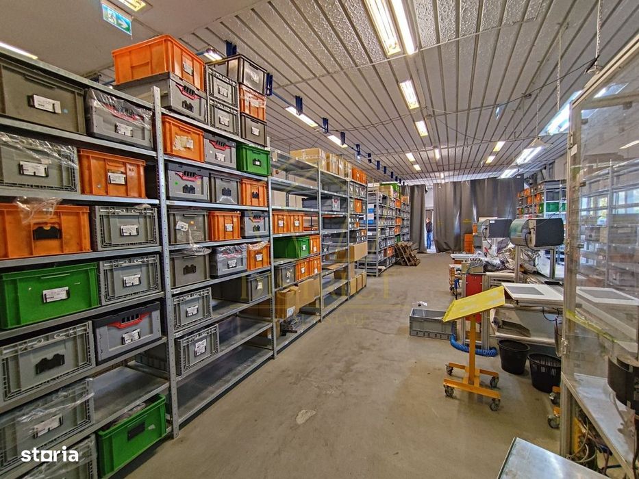 Se închiriază hală producție și depozitare + showroom | Acces auto/TIR