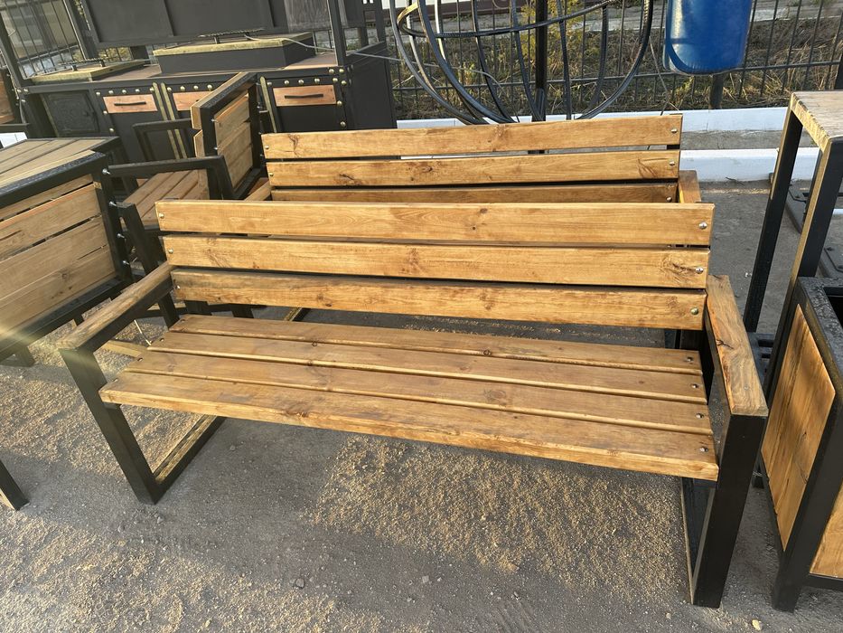 Скамейка урна мангал