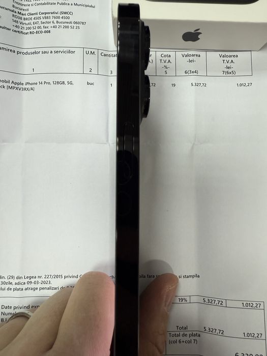 Iphone 14 pro 128GB space grey, neverlocked