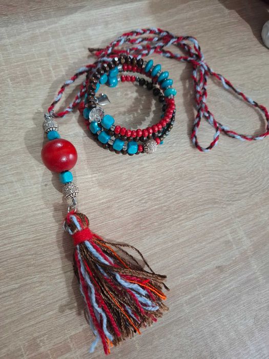 Бохо Компллект гривна и колие