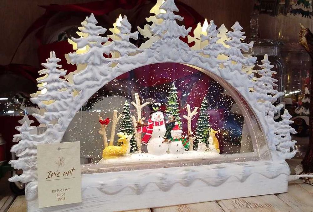 Налична коледна декорация, фенери -светещи, музика, сняг в течност