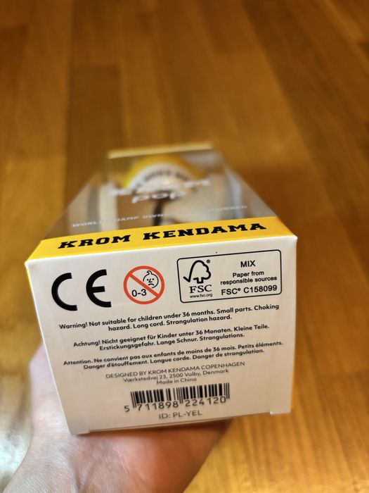 Kendama KROM Pop sticky yellow