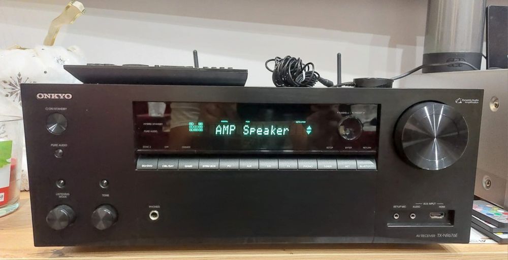 Vand receiver 7.2 Onkyo TX-NR676E Dolby Atmos WiFi Bluetooth 4K si USB