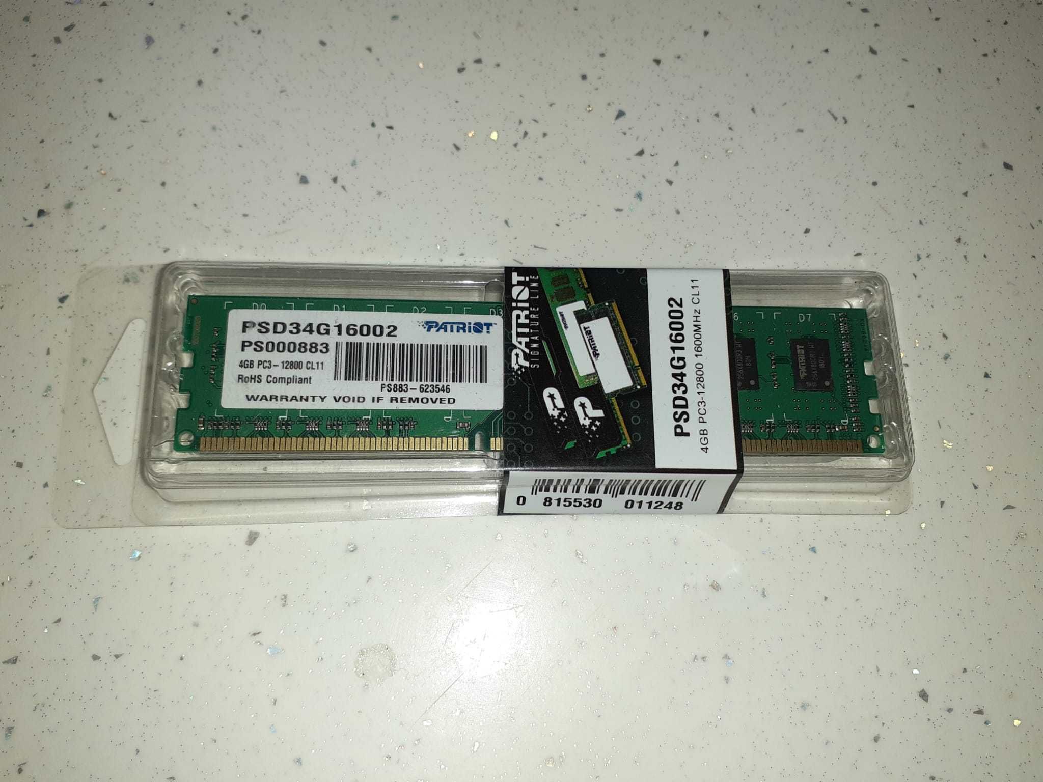 Memorie DDR3 4GB  Patriot 12800 - 1600 MHz