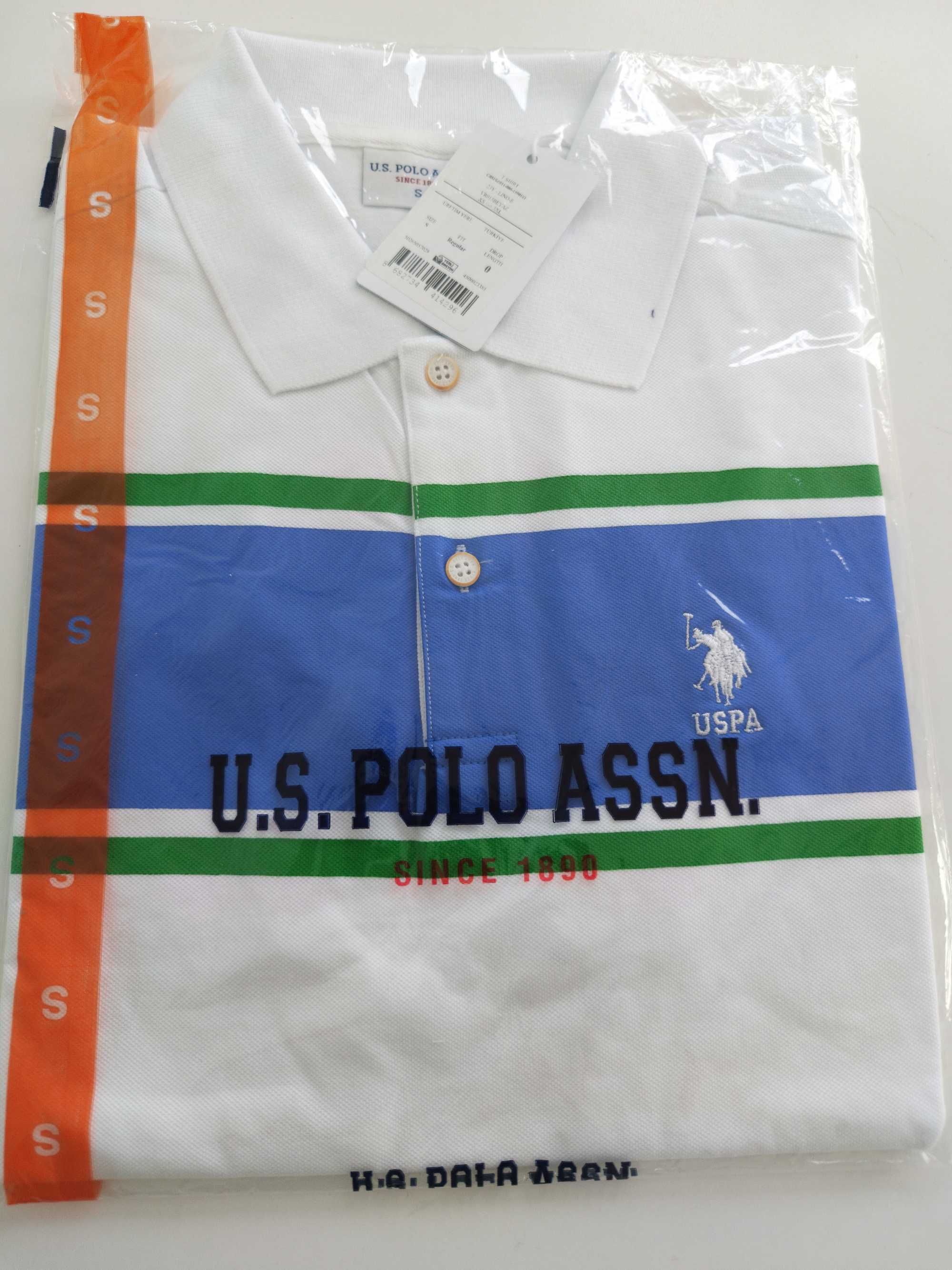 U.S. Polo Assn. Оригинални мъжки тениски с яка S