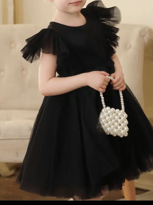 Rochie tulle neagra, 5-6 ani