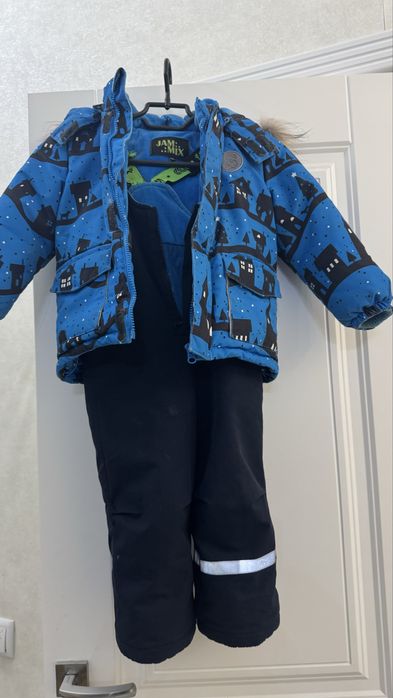 Зимний комбинезон шапка шарф в подарок