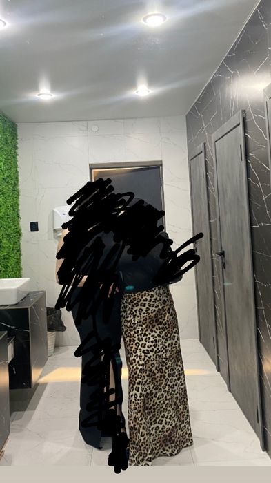 Тигровая трендовая юбка