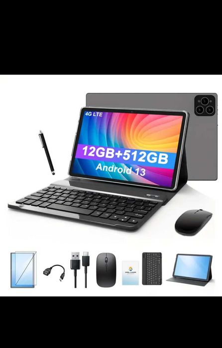 Pachet Complet: Tableta 10'+Husa+Mouse+Tastatura+Cabluri+Incarcator+..