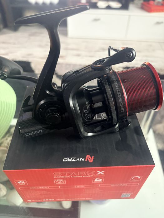 Бюджетна риболовна фидер макара на марката Nitro starkx long distance.