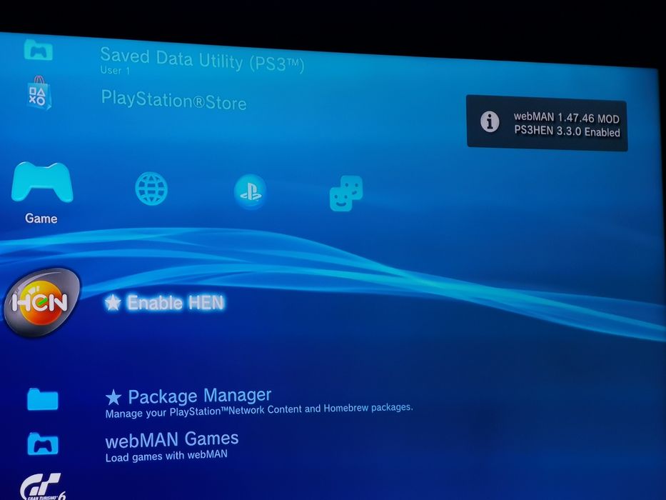 Playstation 3 modat Hen