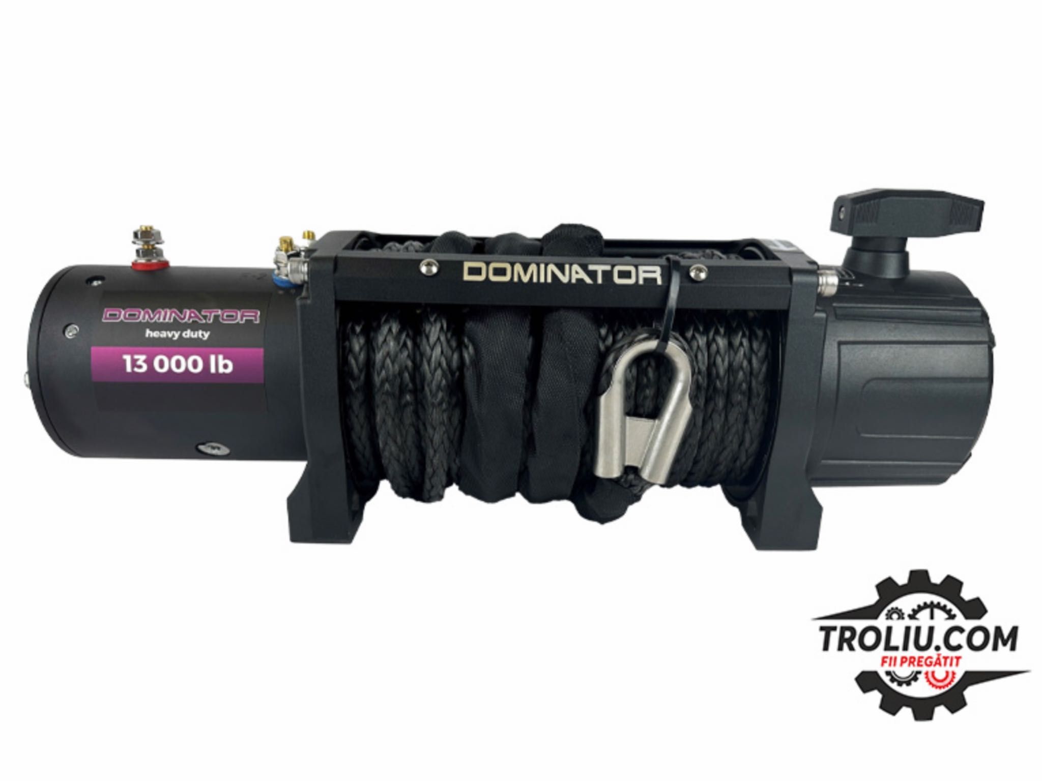 Troliu electric Dominator 13000 SR HD sintetic platforma 4x4 auto